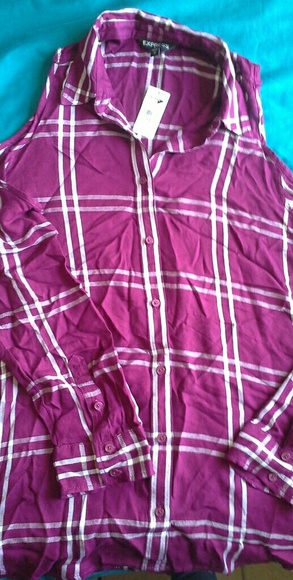 Express Tops - Express Button Up Shirt Size Medium